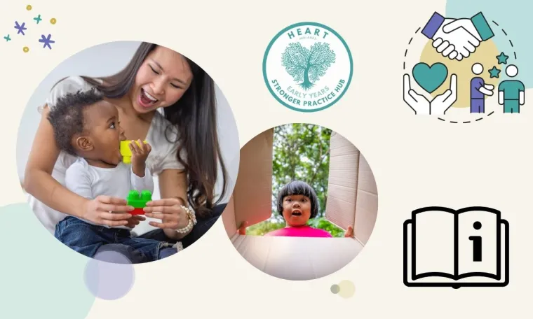 Image depicting children and childminders