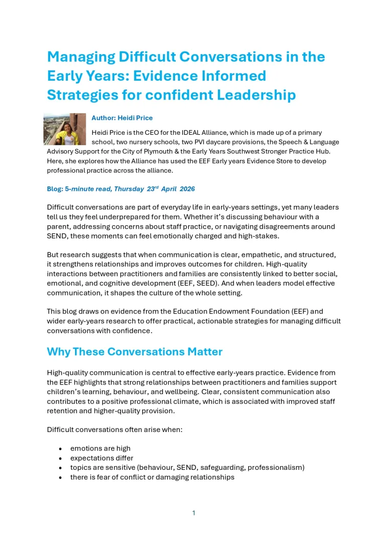Challenging Conversations 1