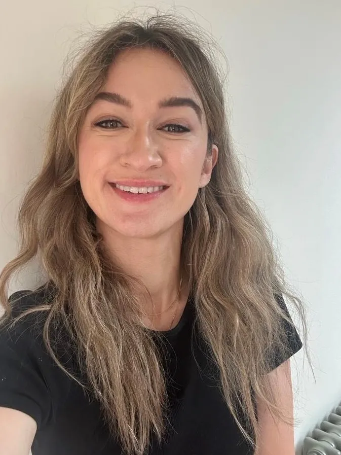 Woman with long hair