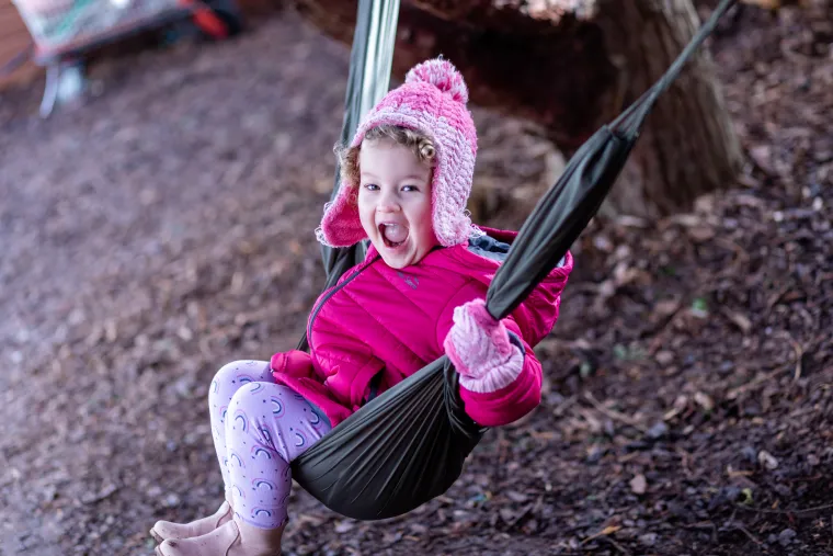 Child on Swing