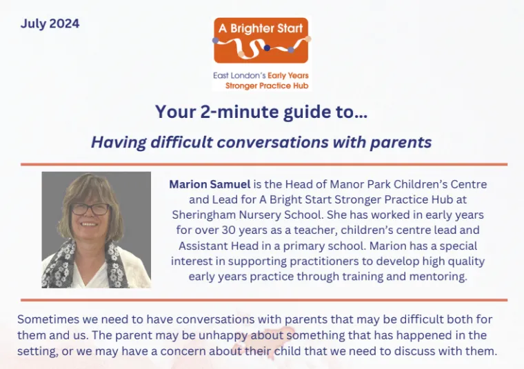 A Brighter Start - your 2 min guide 