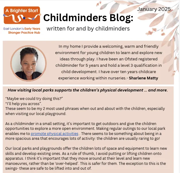 Childminders blog