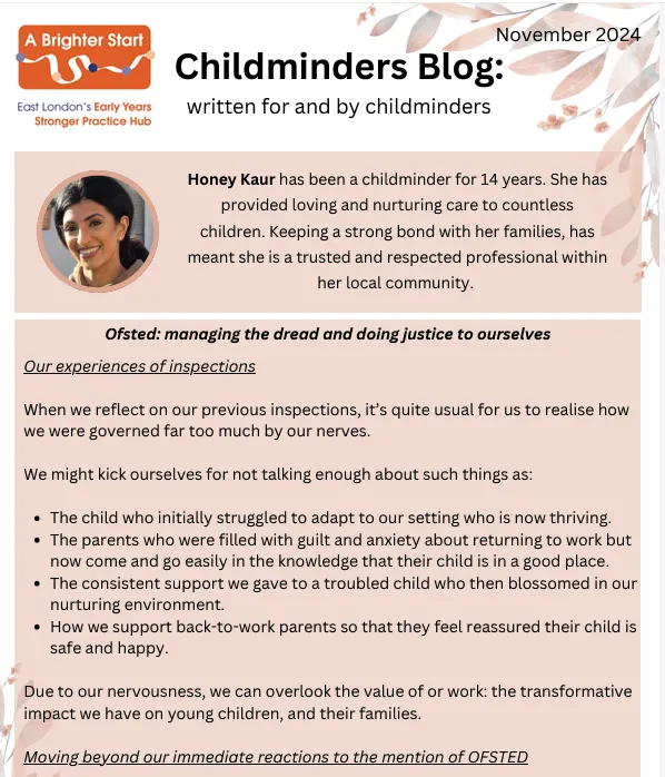 A Brighter Start: CM blog