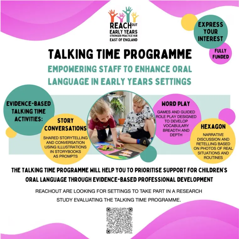 Advert for Talking Time Programme