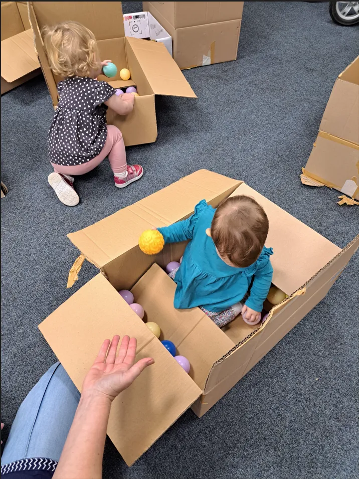 Two children and a childminder
