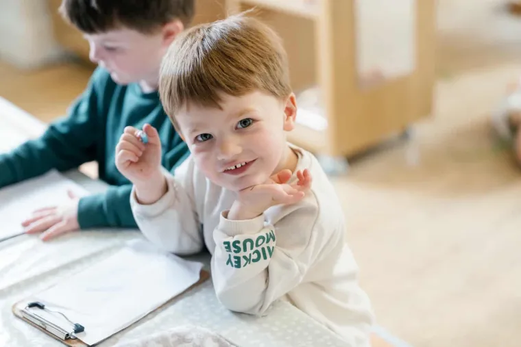 Child writing