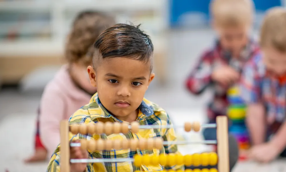 Little boy playing