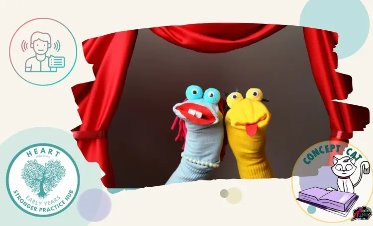 puppets and concept cat logo