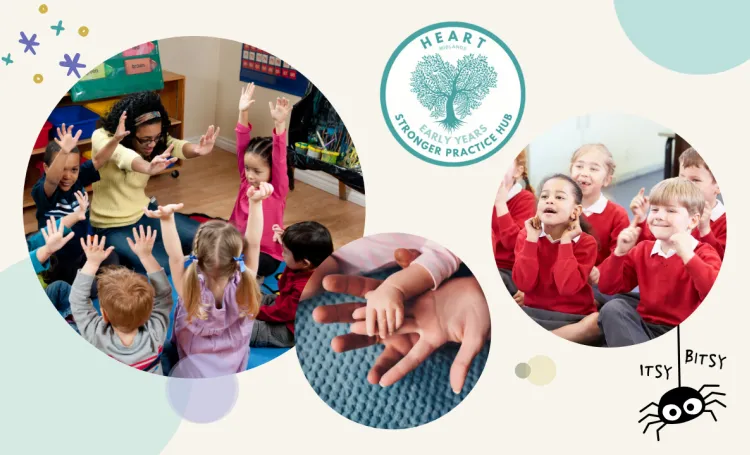 Cover image for the HEART Midlands SPH resource: Rhymes and Finger Plays Booklet