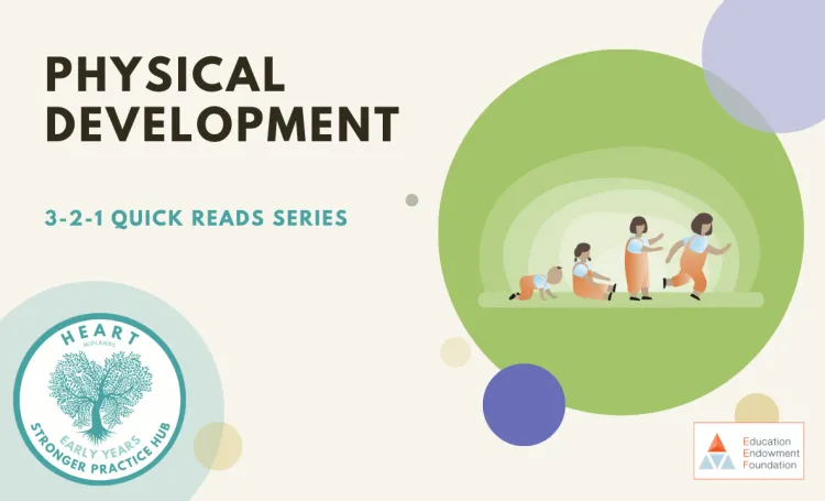 Cover image for the HEART Midlands SPH 3-2-1 Quick Reads resource on Physical Development [updated]