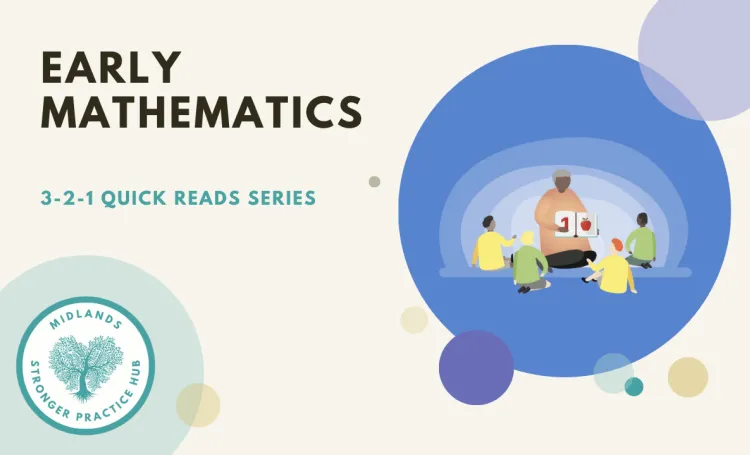 Cover image for the HEART Midlands SPH '3-2-1 Quick Reads: Early Maths' resource