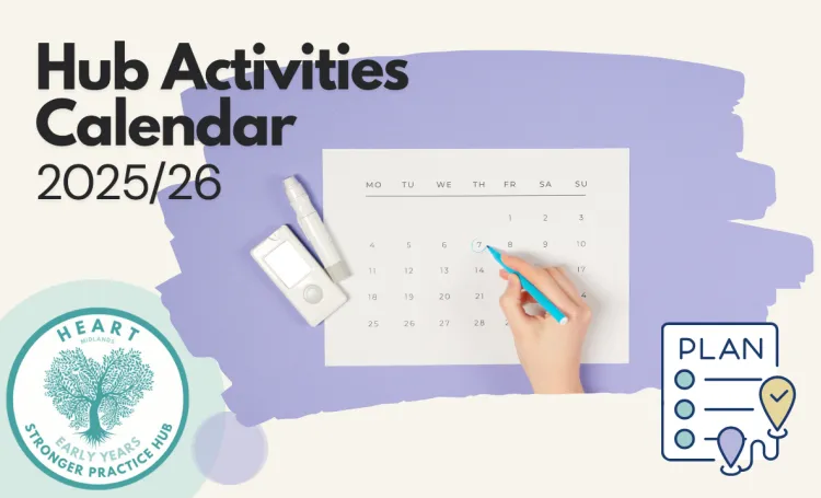 Cover image for the HEART Midlands SPH Activities Calendar 2025/26 brochure