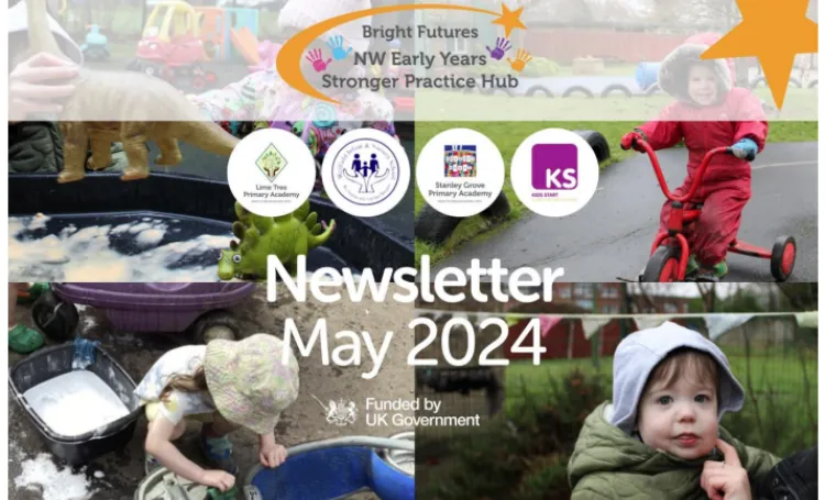 Cover image of newsletter with children playing