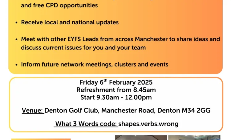 Manchester EYFS Leads Network Friday 6th Feb