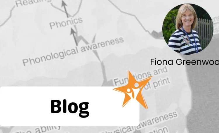 Blog holding image with photo of author