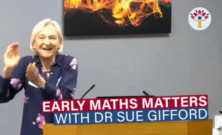 Sue Gifford speaking about maths