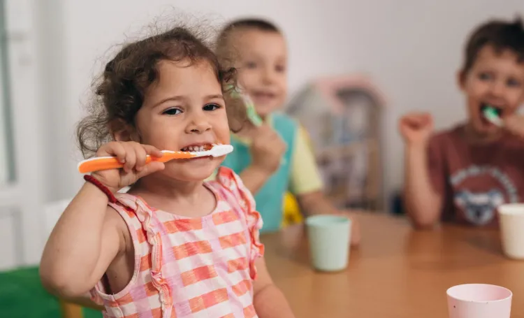 Toothbrushing in the nursery