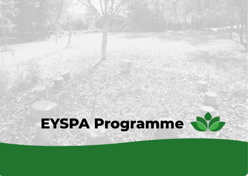 EYSPA Programme with background image of a garden